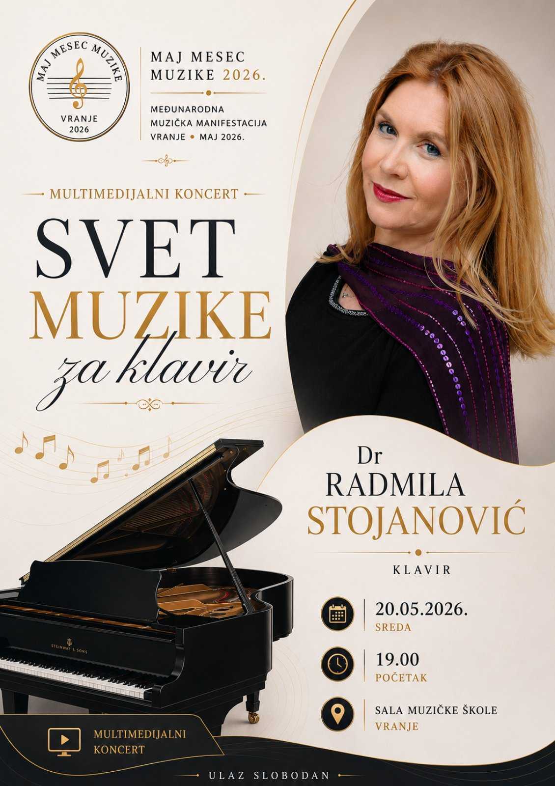 Radmila Stojanović, svet muzike